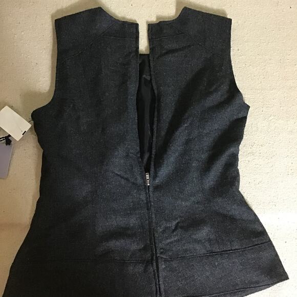 Vera Wang Lavender Label Wool & Silk Blend Sleeveless Beaded Top  Sz. 6 NWT - Picture 4 of 10